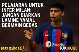 Lamine Yamal mengenakan jersey Barcelona dalam pertandingan Liga Champions, sorotan utama dalam strategi Inter Milan versi Hokiku88.