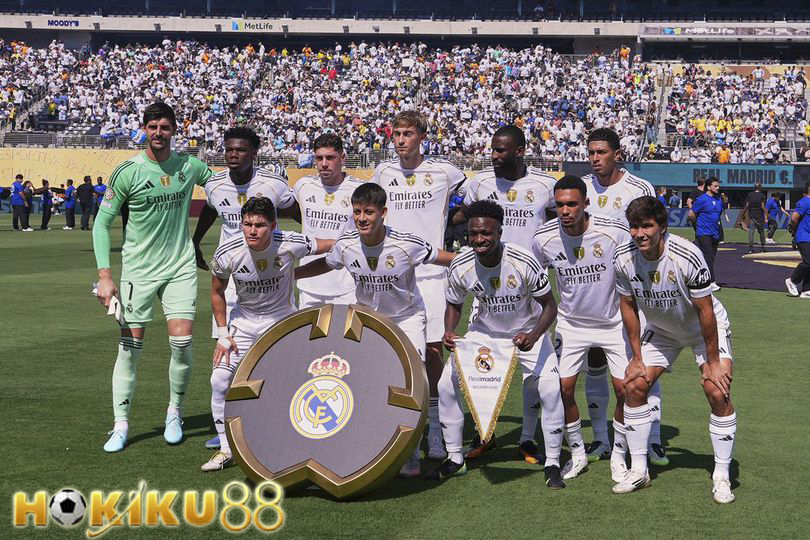 Skuad Real Madrid berpose jelang laga melawan PSG di Piala Dunia Antarklub 2025, liputan eksklusif Hokiku88.