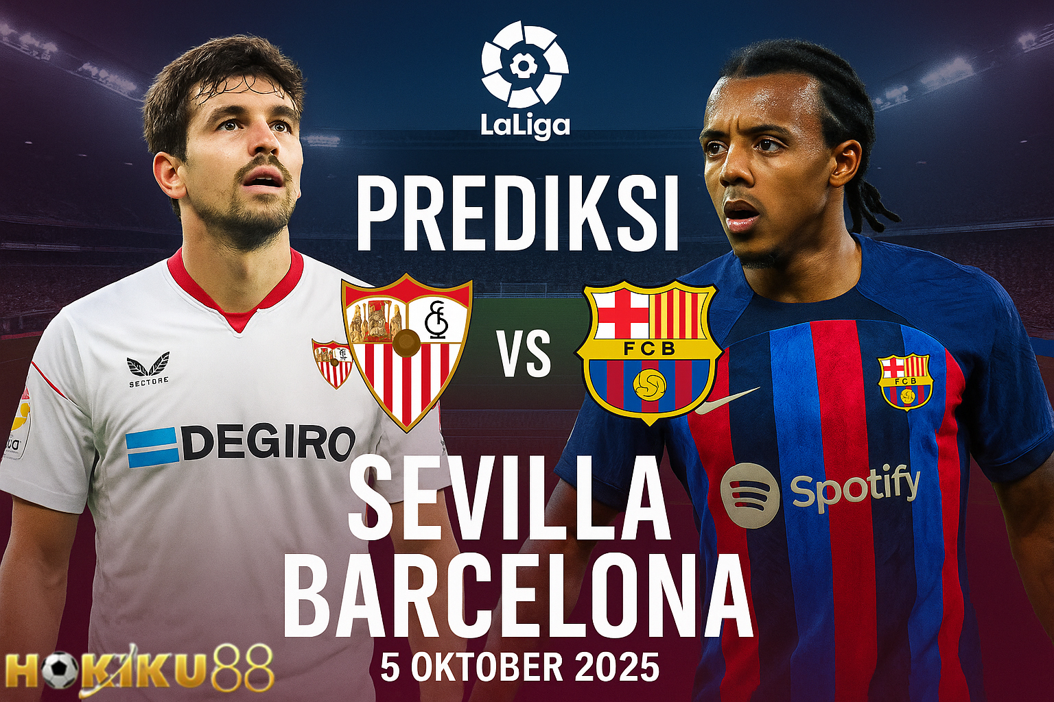 Prediksi Sevilla vs Barcelona 5 Oktober 2025 La Liga – duel sengit di Estadio Ramón Sánchez Pizjuán